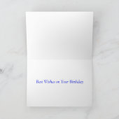 Carte d'anniversaire de faisan (Intérieur)