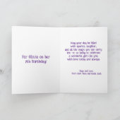 Carte d'anniversaire de famille personnalisée Unic (Intérieur)