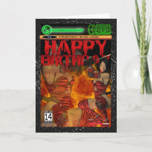 Carte d'anniversaire de fan de jeu d'ordinateur