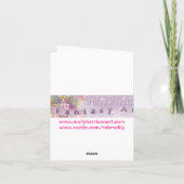 Carte d'anniversaire de fée mignonne (Dos)