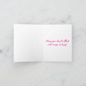 Carte d'anniversaire de fée mignonne (Intérieur)