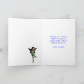 Carte d'anniversaire de fées de fleur 9ème (Intérieur)