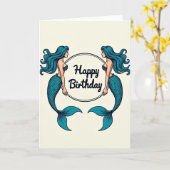 Carte d'anniversaire de figures mythiques (Fleur jaune)
