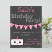 Carte d'anniversaire de fille (Debout devant)