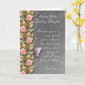 carte d'anniversaire de fille - carte (Fleur jaune)