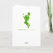 Carte d'anniversaire de fille de tennis (Dos)