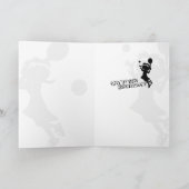 Carte d'anniversaire de fille de tennis (Intérieur)