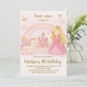 Carte d'anniversaire de fille moderne modifiable (Debout devant)