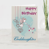 Carte d'anniversaire de filleule (Devant)