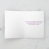 Carte d'anniversaire de filleule (Intérieur)