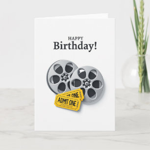 Carte d'anniversaire de film classique