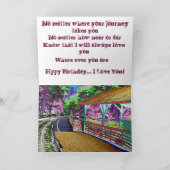 Carte d'anniversaire de fils (Intérieur)