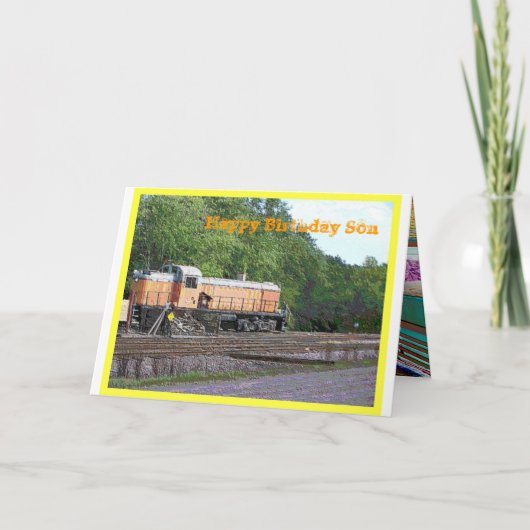 Carte d'anniversaire de fils (Devant)