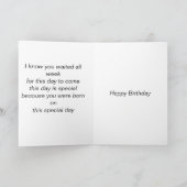 CARTE D'ANNIVERSAIRE DE FILS (Intérieur)