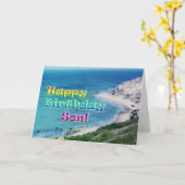 Carte d'anniversaire de fils (Fleur jaune)