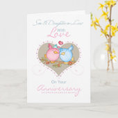 Carte d'anniversaire de fils et de belle-fille (Fleur jaune)