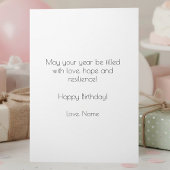 Carte d'anniversaire de fleur de naissance de janv