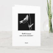 Carte d'anniversaire de fleurs (Dos)