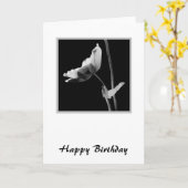 Carte d'anniversaire de fleurs (Fleur jaune)