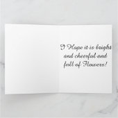 Carte d'anniversaire de fleurs de roses de (Intérieur)