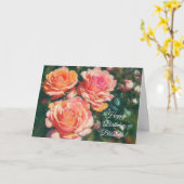 Carte d'anniversaire de foi artistique aux jolies  (Fleur jaune)