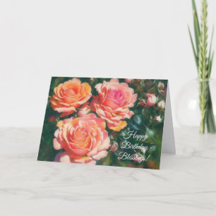Carte d'anniversaire de foi artistique aux jolies 