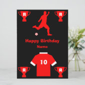 Carte d'anniversaire de football (Debout devant)