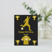 Carte d'anniversaire de football (Debout devant)