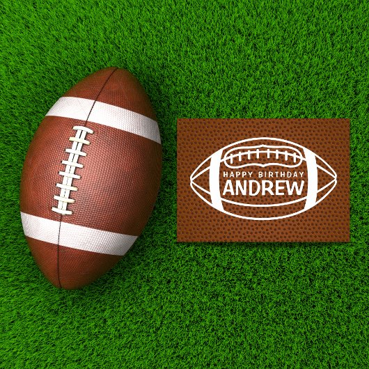 Carte d'anniversaire de football