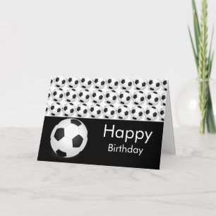 Carte d'anniversaire de football
