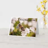 Carte d'anniversaire de fourmi (Fleur jaune)