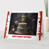 Carte d'anniversaire de Frankenstein (Devant)