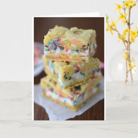 Carte d'anniversaire de Funfetti (Fleur jaune)