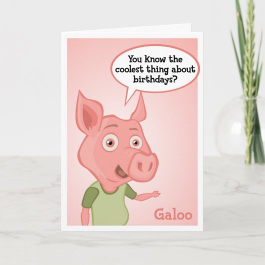 Carte d'anniversaire de Galoo (Devant)