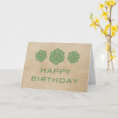 Carte d'anniversaire de Gamer de matrices de la (Fleur jaune)