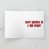 Carte d'anniversaire de gants de boxe (Intérieur)