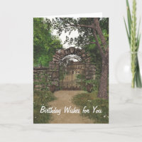 Carte d'anniversaire de Garden Gate