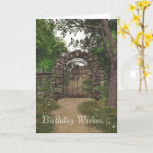 Carte d'anniversaire de Garden Gate (Fleur jaune)