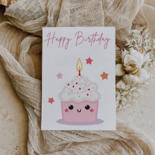 Carte d'anniversaire de gâteau