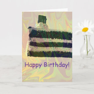Carte d'anniversaire de gâteau
