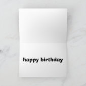 Carte d'anniversaire de gâteau de CRABE (Intérieur)