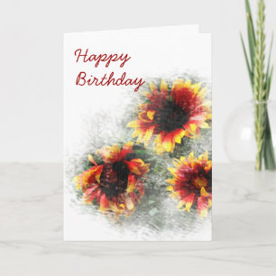 Carte d'anniversaire de Gazania