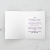 Carte d'anniversaire de Gemini de l'espace pourpre (Intérieur)