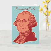 Carte d'anniversaire de George Washington (Fleur jaune)