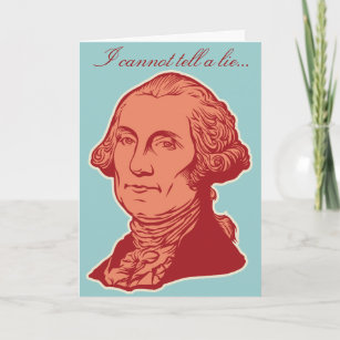 Carte d'anniversaire de George Washington
