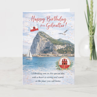 Carte d'anniversaire de Gibraltar