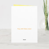 Carte d'anniversaire de girafe (Dos)