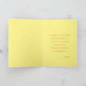 Carte d'anniversaire de girafe (Intérieur)