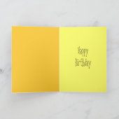 carte d'anniversaire de girafe (Intérieur)