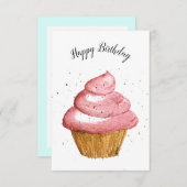 Carte d'anniversaire de givrage (Devant / Derrière)